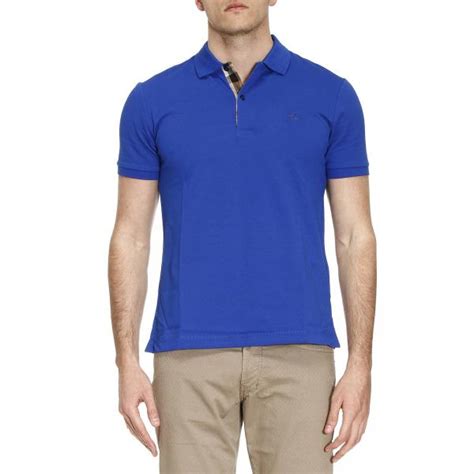 royal blue burberry t shirt|blue burberry shirt men.